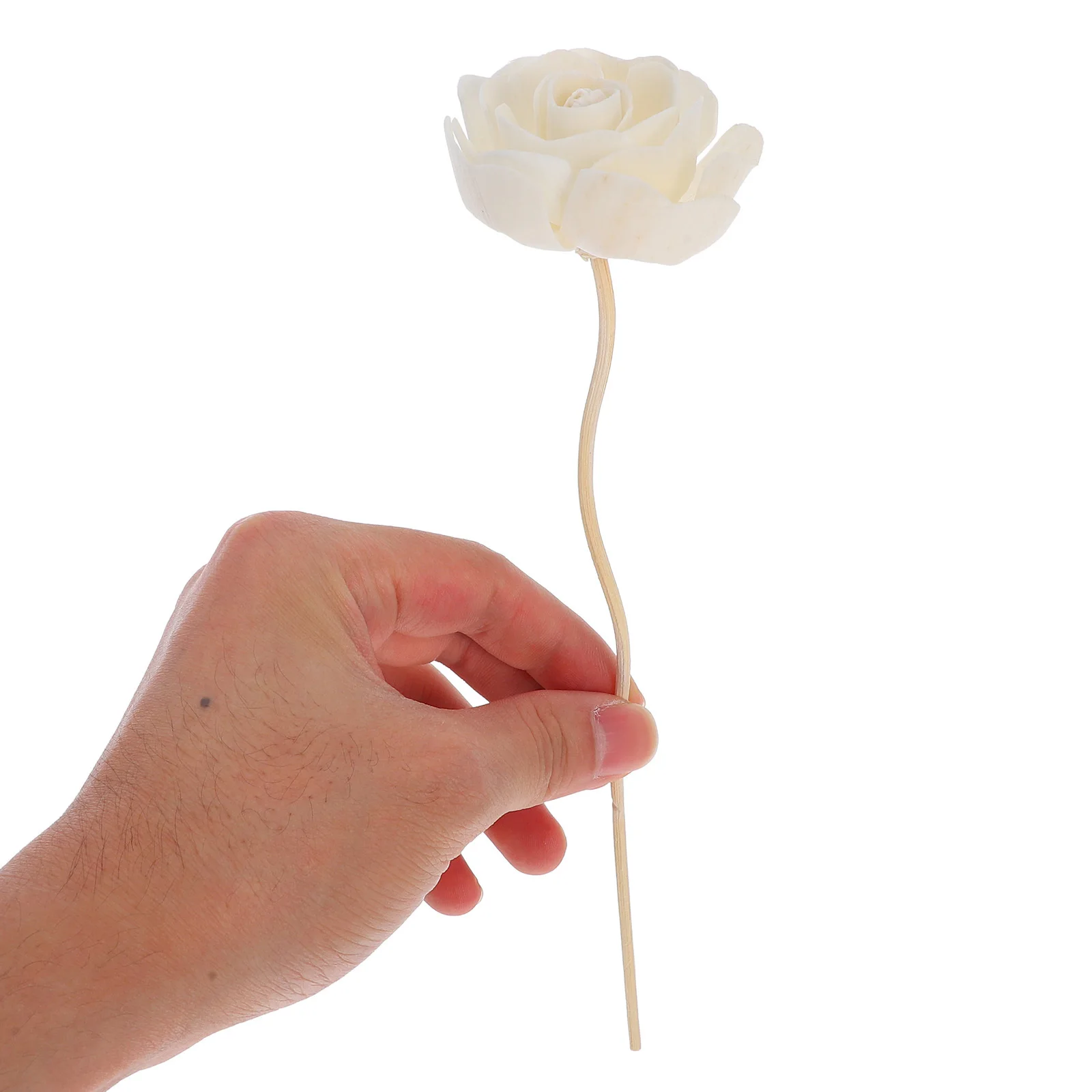 6 個籐リードディフューザースティックフラワーリフィルホームフレグランスナチュラルアロマ装飾香りディフューザーエッセンシャルオイル