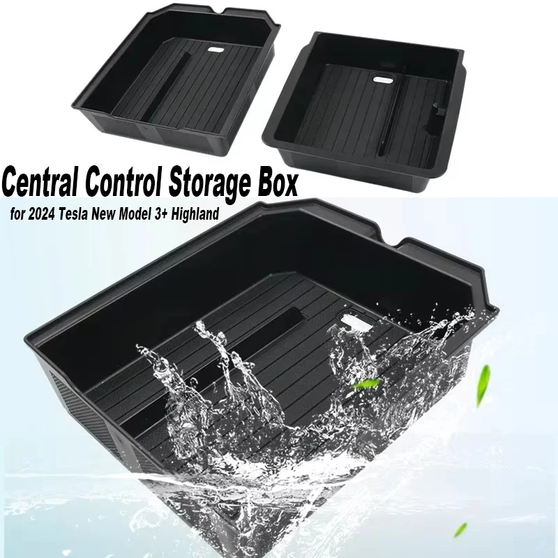 

Central Control Storage Box for 2024 Tesla New Model 3+ Highland Armrest Box Storage Box with Glasses Holder Car Accessories