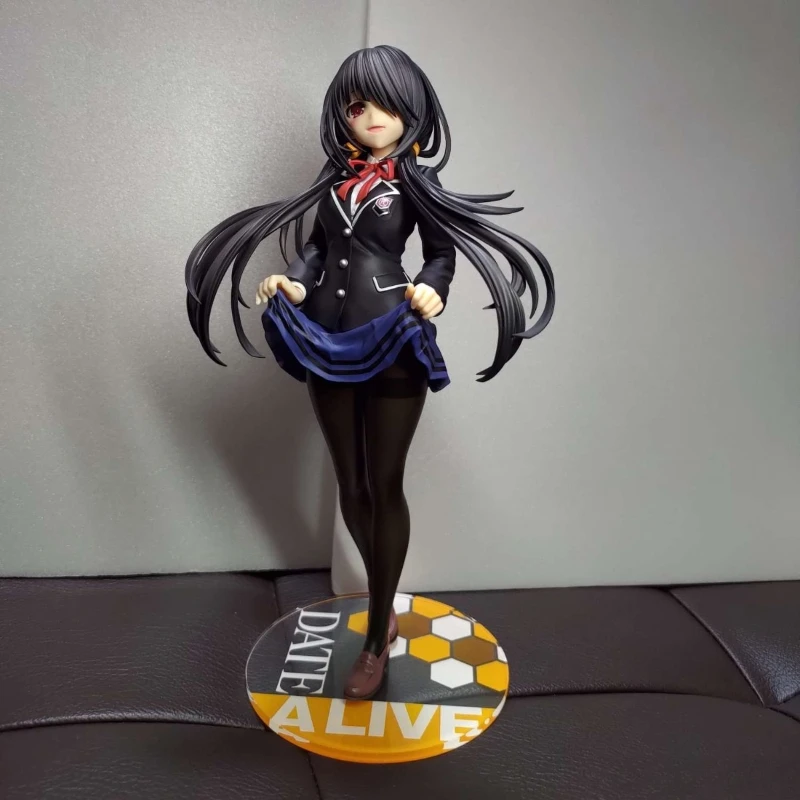 

100% Original:DATE A LIVE Tokisaki Kurumi uniform VER.23cm PVC Action Figure Anime Figure Model Toys Figure Collection Doll Gift