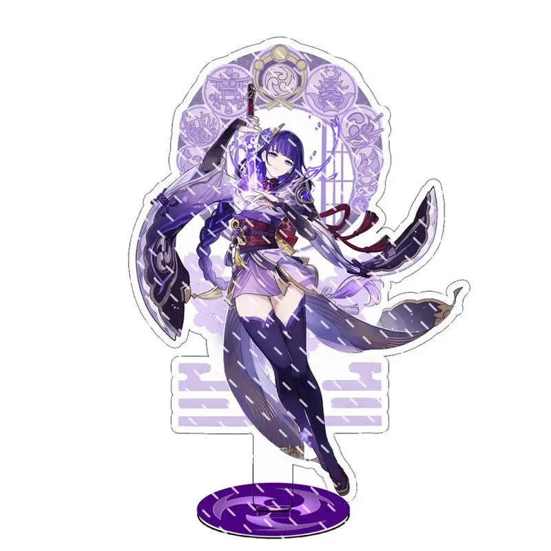 Anime Figure Zhongli Xiao Baizhu Wanderer Diluc Hutao Raiden Shogun Yae Miko Acrylic Stand Model Plate Desk Decor Fans Gifts New