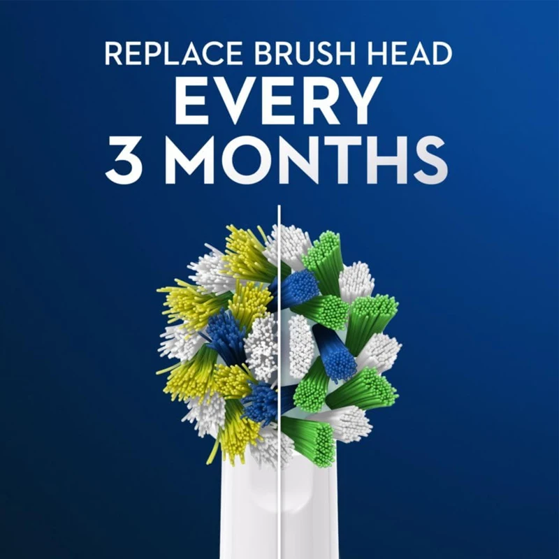 Сменные насадки Oral B Cross Action EB50, насадки для электрической зубной щетки, сменные насадки для D12/D5010/D100/P4000/Pro 4