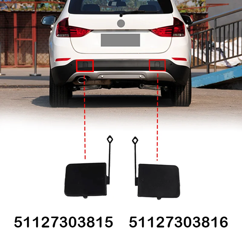 51127303815 51127303816 Rear Bumper Tow Eye Hook Cover Cap For BMW X1 E84 2011-2015 Auto Accessories