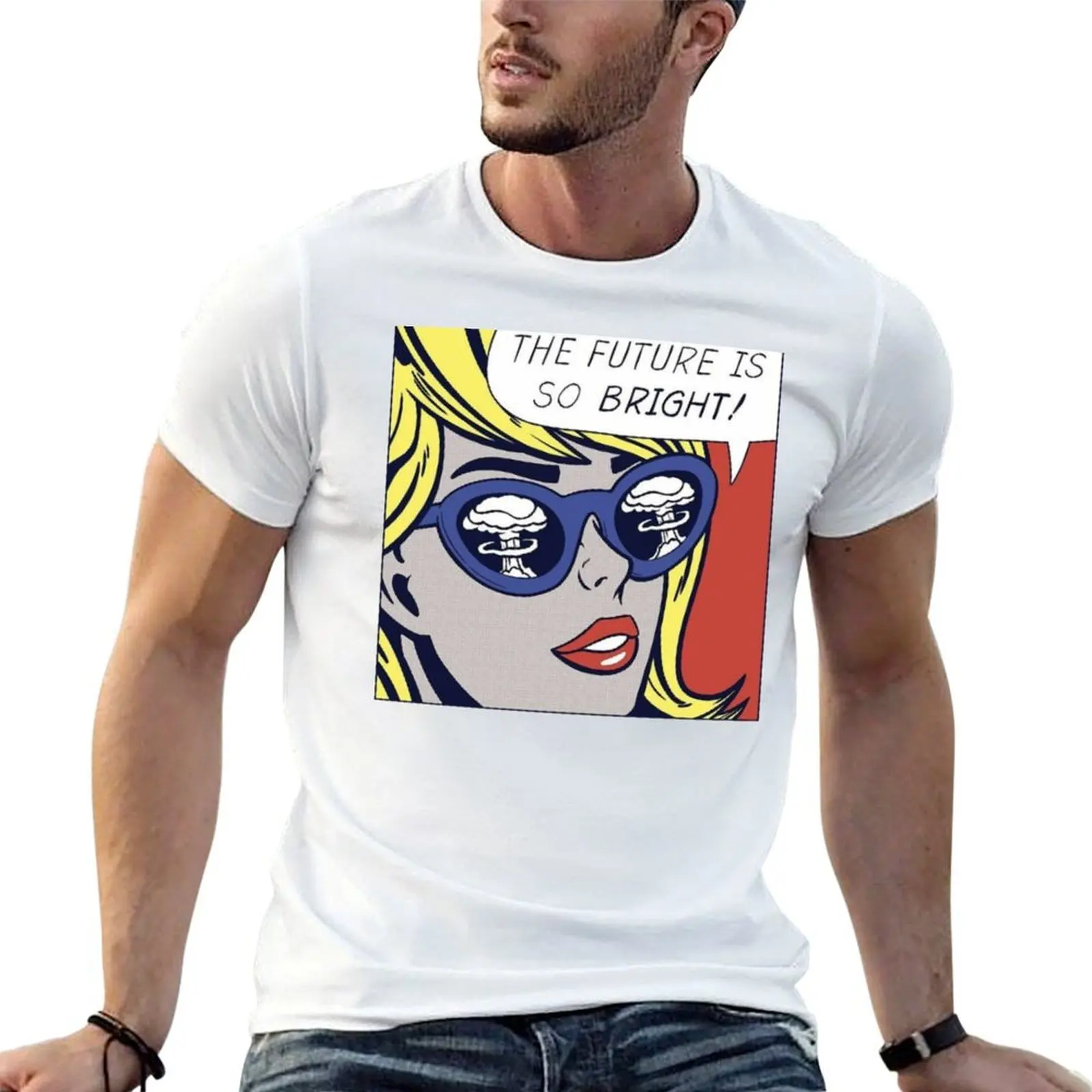 

Roy Lichtenstein - Roy Lichtenstein the Future's so bright T-Shirt anime t shirts for man anime tshirt T-Shirt