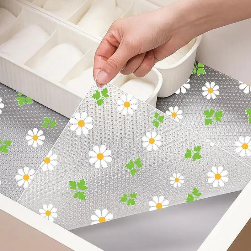 【CC】Non-Adhesive Drawer Protector Pad Waterproof Dustproof Anti-Slip Moisture-Proof Closet Placemat Table Pad Oil-proof Liners