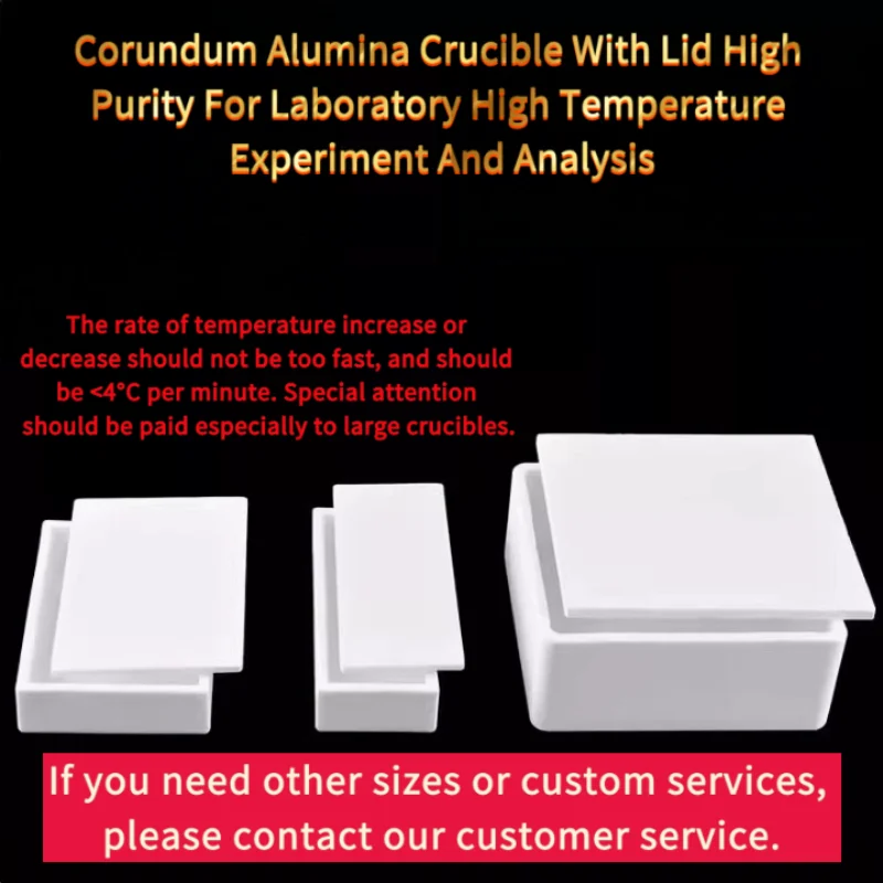Corundum Alumina Crucible With Lid High Purity Laboratory High Temperature Experiment And Analysis