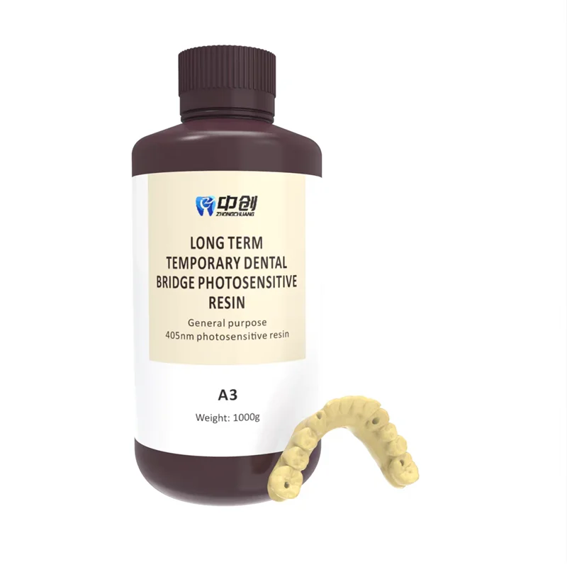 

1kg Dental Resin for 405nm DLP/LCD 3D Printers High Elasticity Low Odor Quick Curing Dental Resin