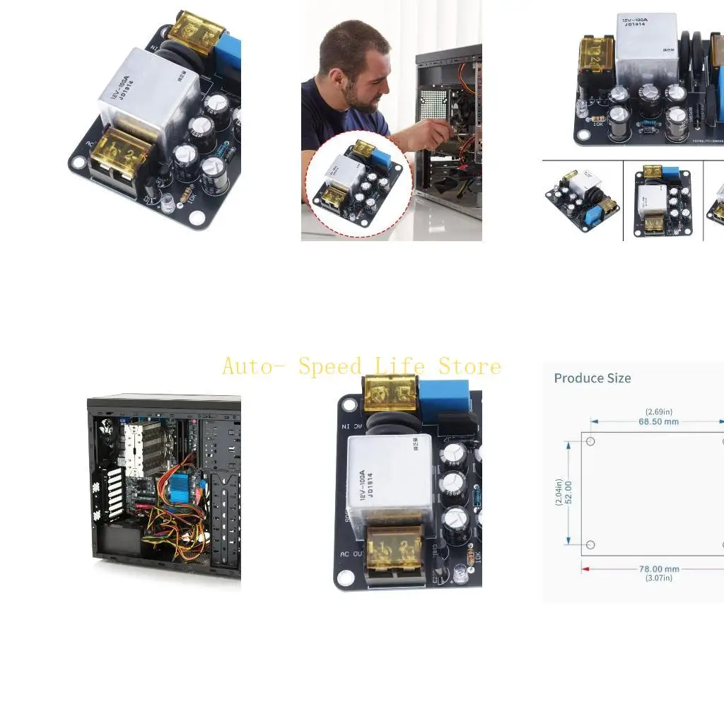 

02DA Intelligent Circuit 2400W Power Management 100A Relays Home Industrials