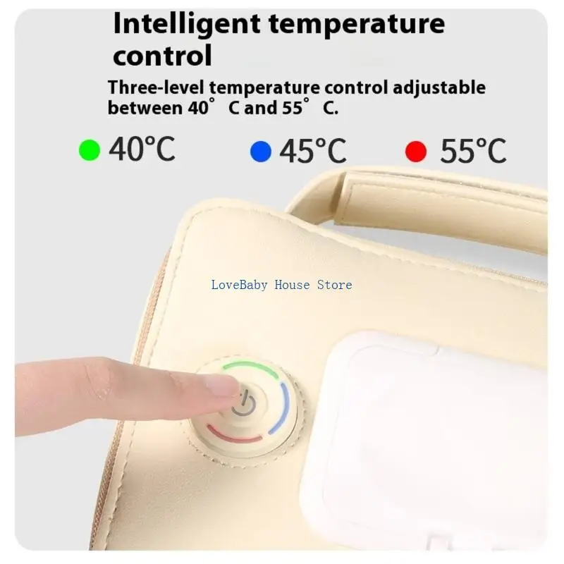 BX0D Salviette riscaldanti delicate per neonati 3 modalità temperatura Cameretta compatta essenziale