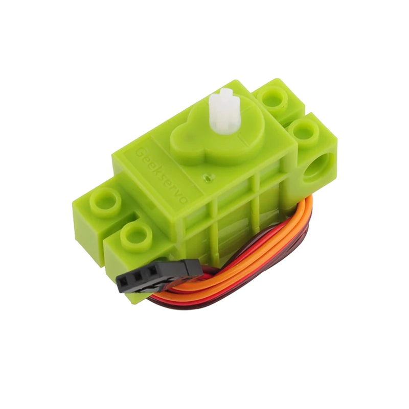 4PCS 360 Degree Continuous Rotation Servo Wheel Compatible with MOC Building Blocks Power Function Parts Robot Smart Car Toys