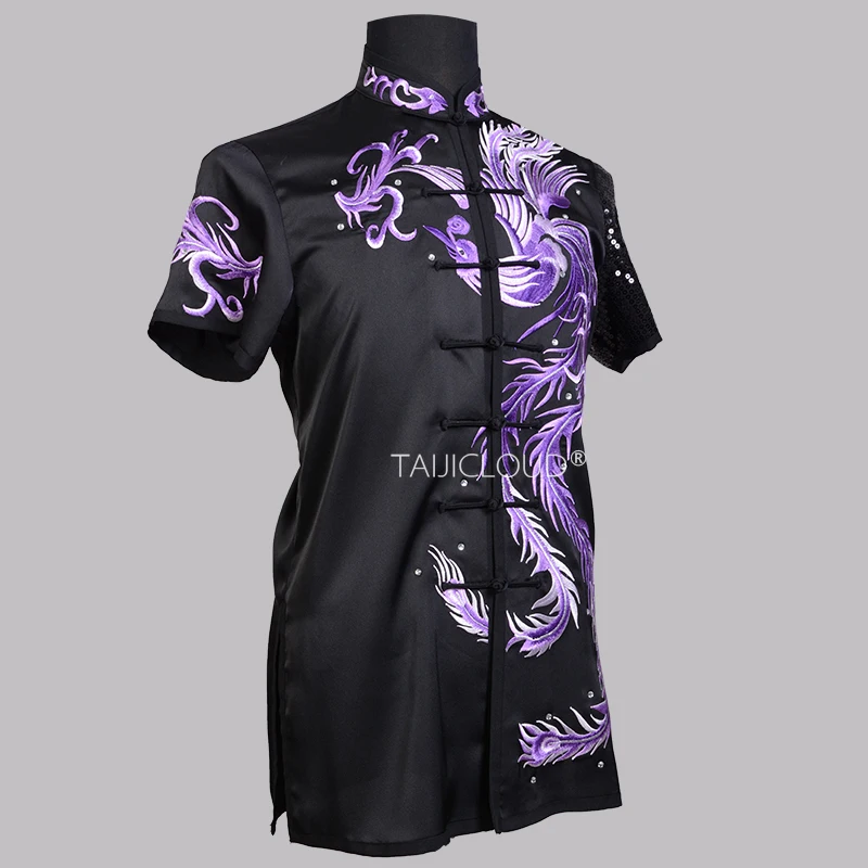 زي الووشو المطرز بتصميم جديد من Dragon Phoenix - زي مسابقة الترتر القابل للتخصيص لأداء القبضة الطويلة والشباب #3