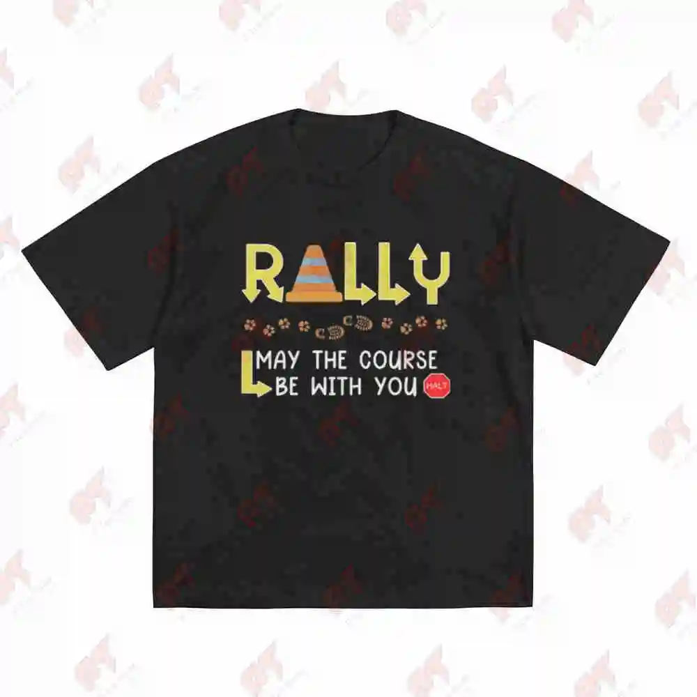 May The Course Be With You Rally Short Sleeve Tee 100% Cotton T-Shirt