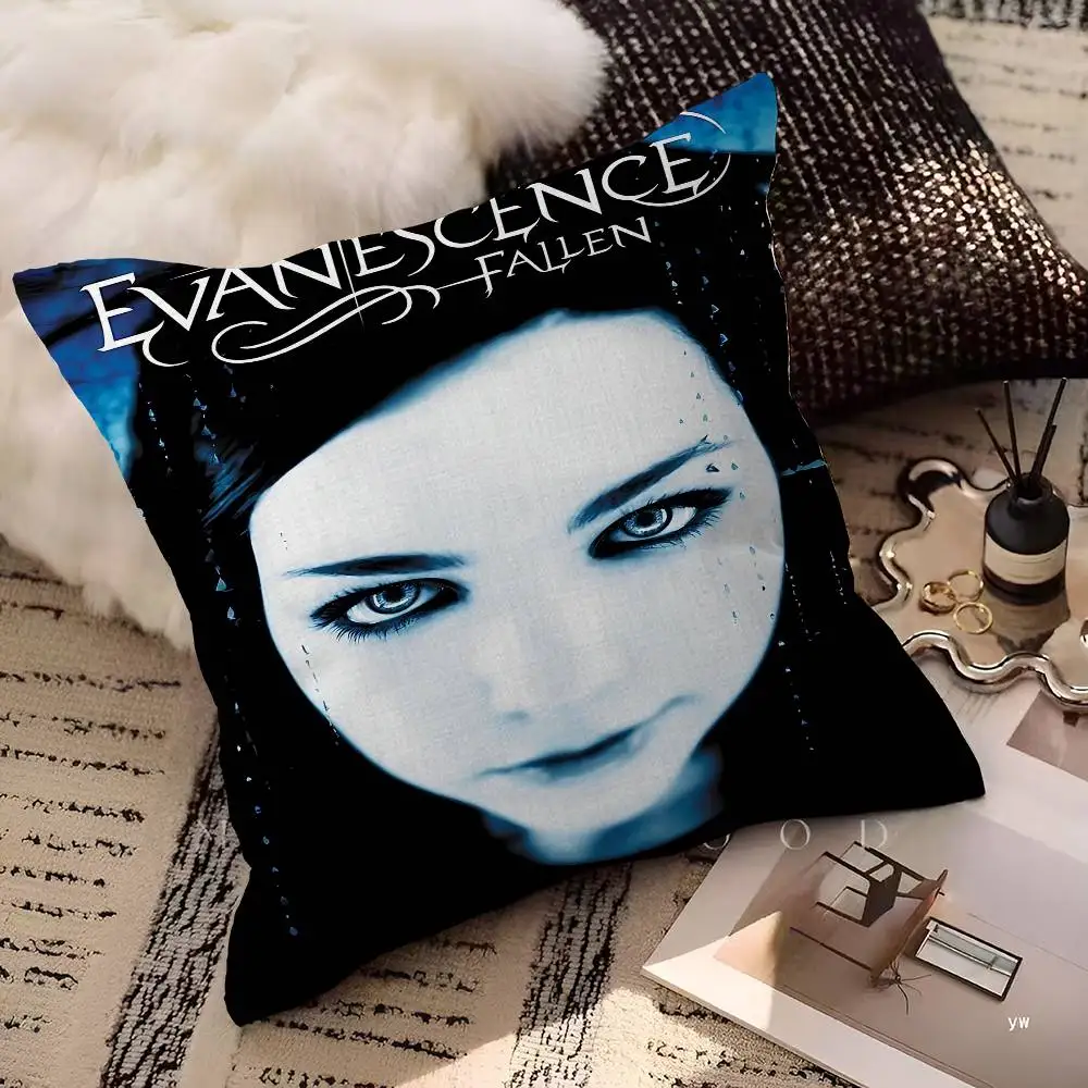 E-EvanescenceS Rock Band Cushion Cover Pillow Cover Decor Pillowcase Printed Cushion Case For Couch