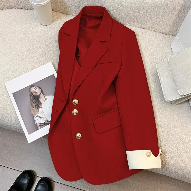 Neue Frauen Anzug Mantel Elegante Sport Casual Blazer Koreanische Mode Jacke Frühling Herbst Büro Damen Kleidung Grundlegende Mantel
