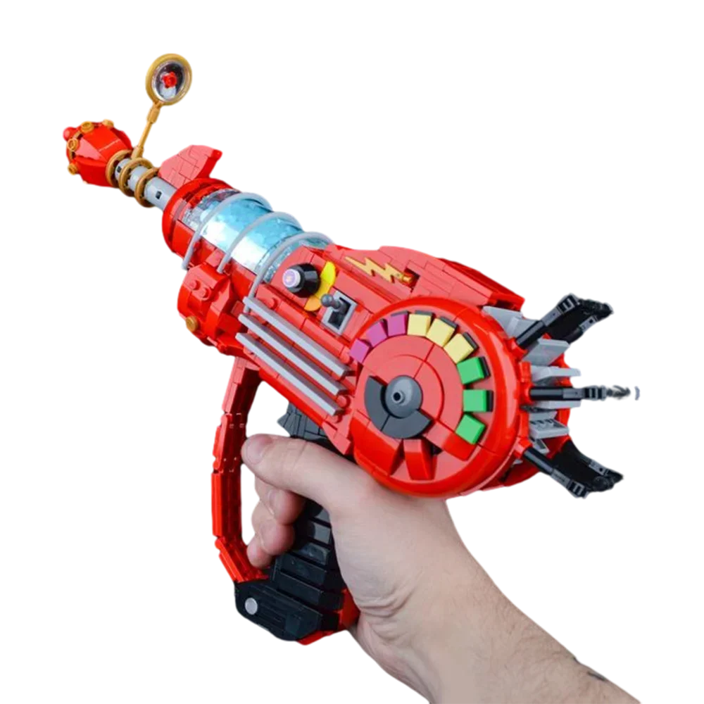 Gorbicks MOC Red Call of Duty Ray Gun Model Bricks DIY Game Weapon Building Blocks Kit Props Toys For Birthday Gifts