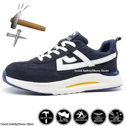 Lightweight Work Sneakers Men Women Work Shoes Footwear Puncture-Proof Men Sport Safety Shoes Boots Protective Steel Toe Shoes