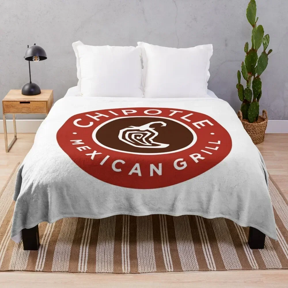

chipotle mexican grill restaurant logo Throw Blanket Soft Comfort Blanket for Reading Watching TV