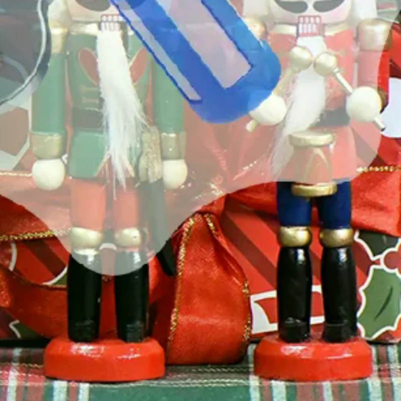 1Pcs 13cm Nutcracker Miniatures Nutcracker Puppet Ornaments Desktop Decoration Cartoons Walnuts Soldiers Holiday Gift Pendant