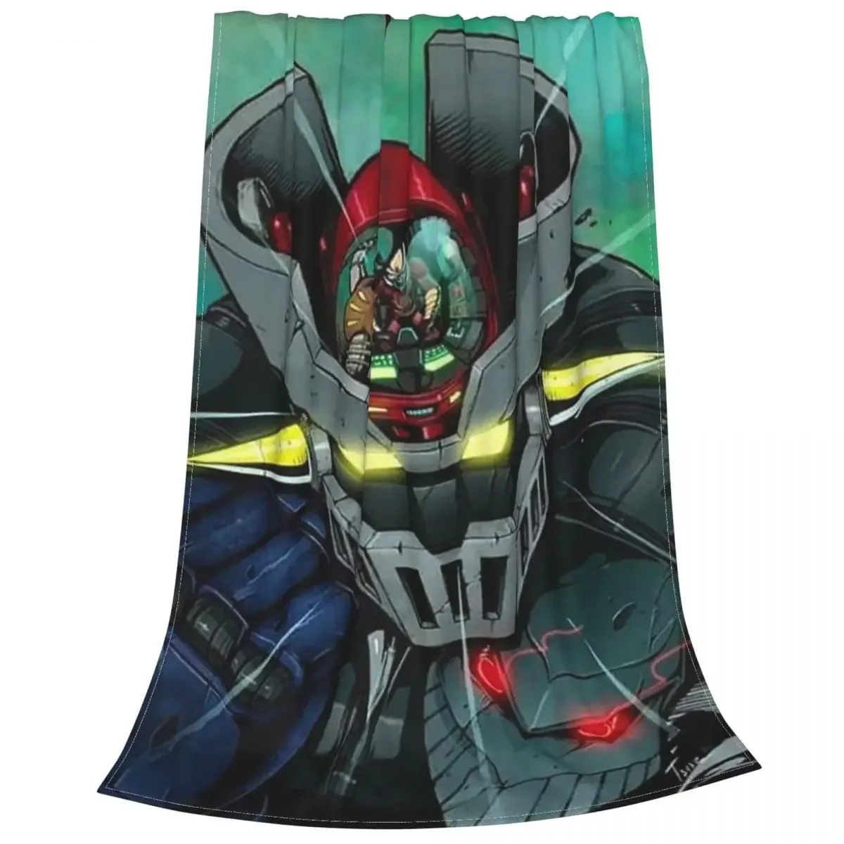 UFO Robot Mazinger Z Cartoon Blanket Flannel Decoration Anime Manga Soft Throw Blankets for Bed Outdoor Bedspread