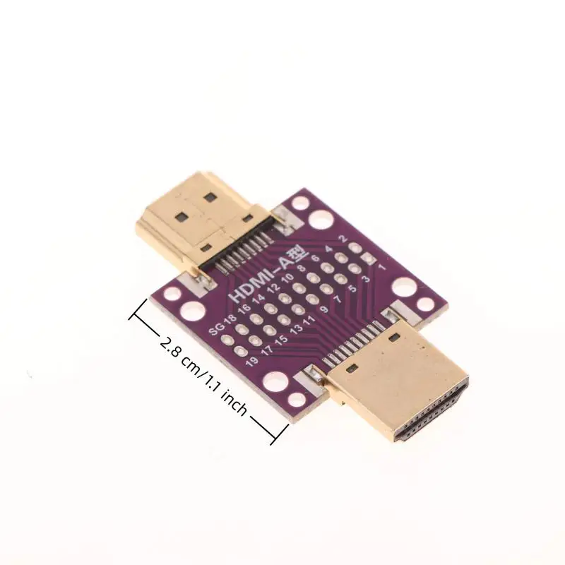 HDMI Male To Female/Female To Female/Male To Male Test Adapter Board With PCB Board Conversion Circuit Board Module