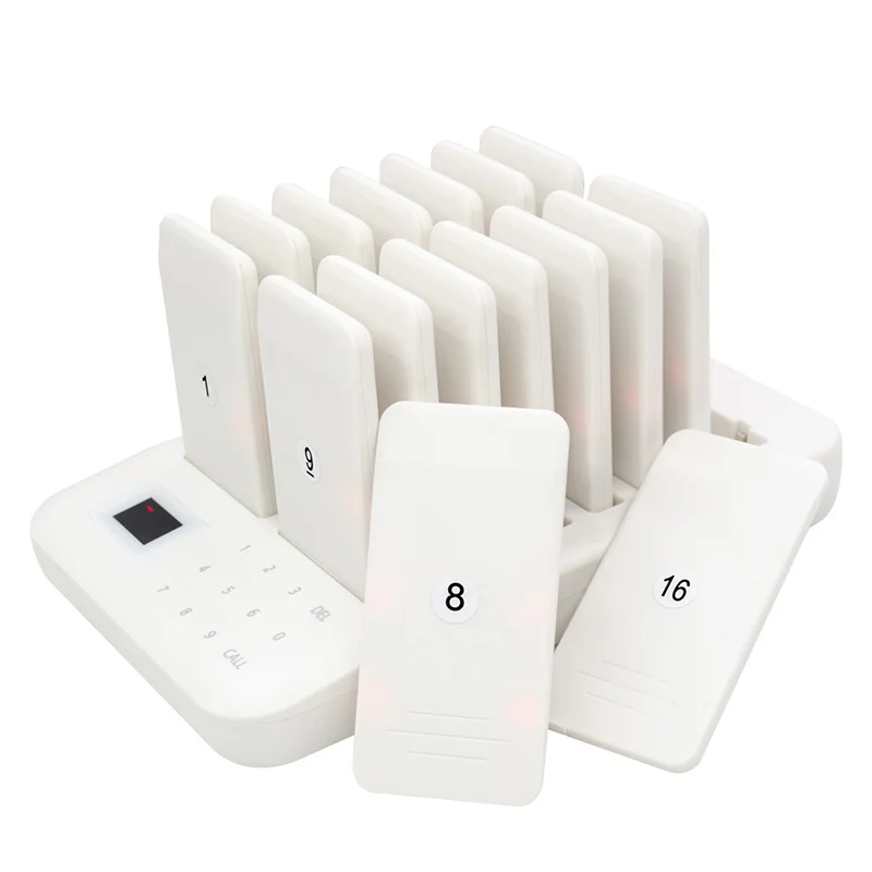 Wireless Guest Customer Queue Paging Buzzer Beeper Restaurant Pager System for Food Court Food Hall Cafe Church