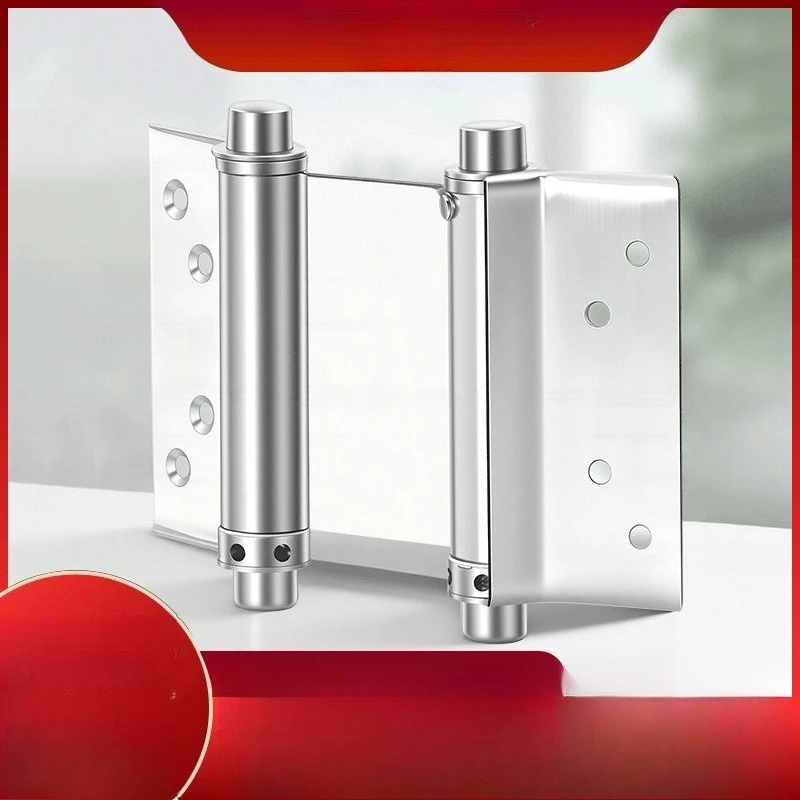 Stainless Steel Bidirectional Spring Hinge Auto Return Swing Hinge For Counter Saloon Door