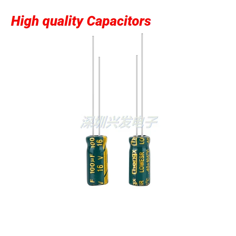 

100 шт. 16v100uf высокочастотный низкий сопротивление длительный срок службы электролитический конденсатор 100uf 16v 5x11mm