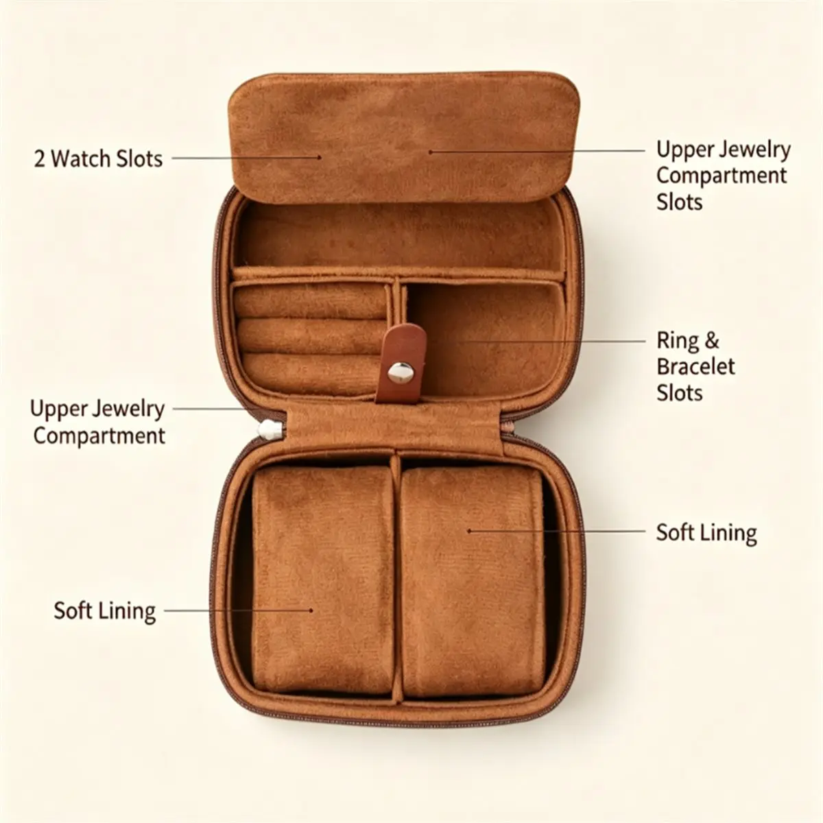 Portable Travel Watch Box, Multi-Slot Watch Storage Case, Mechanical Wristwatch Collection Organizer