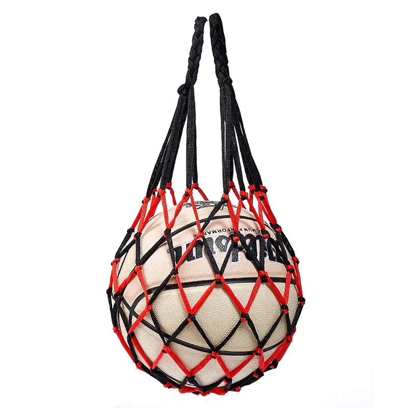 1PC Football Net Bag Nylon Bold Storage Bag Single Ball Carry Portable Equipment Outdoor Sports Soccer Basketball Volleyball Bag