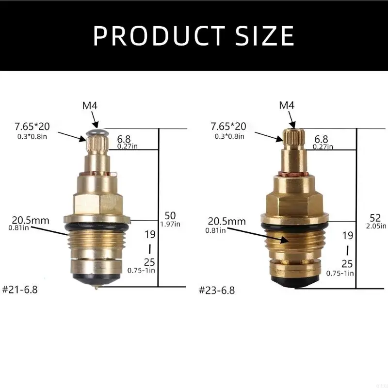 Q39B Slow Opening Spool Brass Faucet Cartridge Faucet Hot And Cold Water Spool