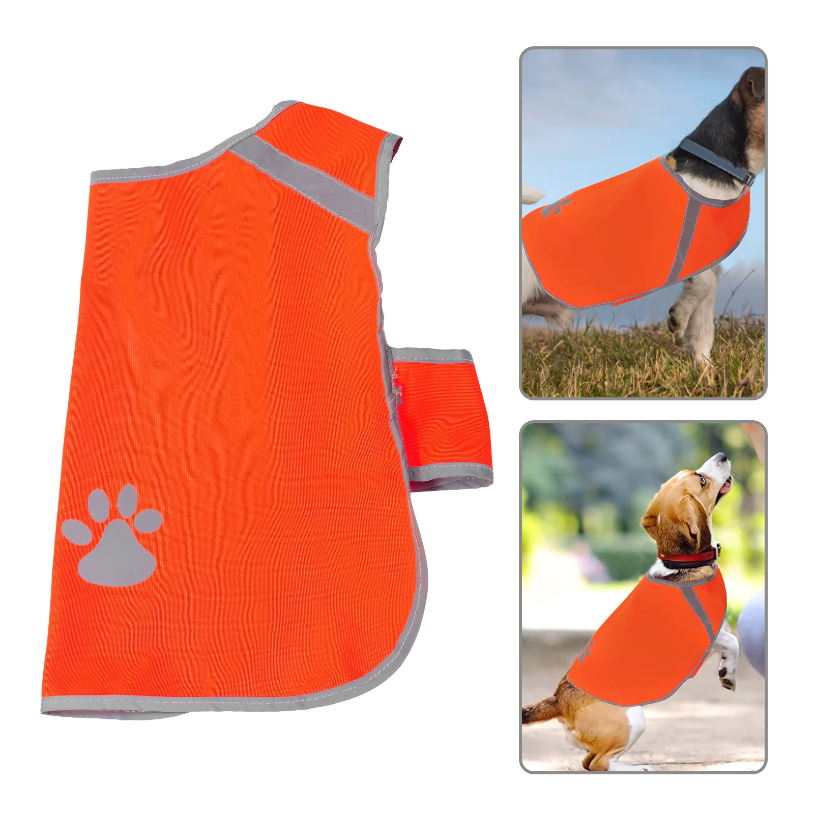 

Pet Reflective Vest Adjustable Comfortable Dog Safety Vest Highly Visible for Night Walking Outdoor Dog Protective Clothing