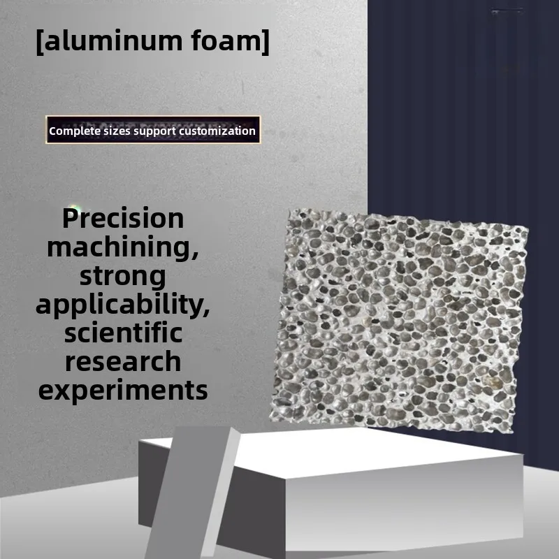 Three Dimensional Open Cell Porous High Purity Foamed Aluminum Sound Insulation Heat Dissipation Metal Experiment Material