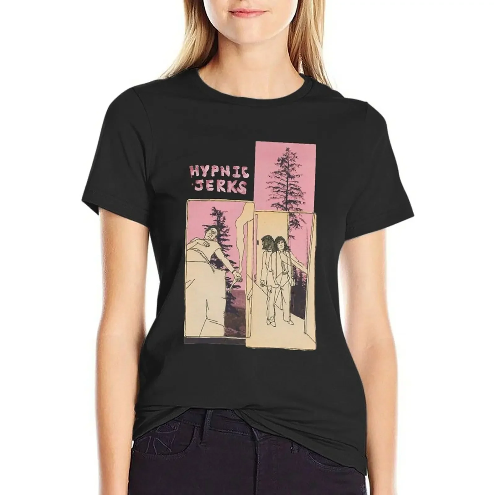 

Spirit Of The Beehive Hypnic Jerks T-Shirt hippie clothes tops lady clothes plus sizes summer blouses woman 2025
