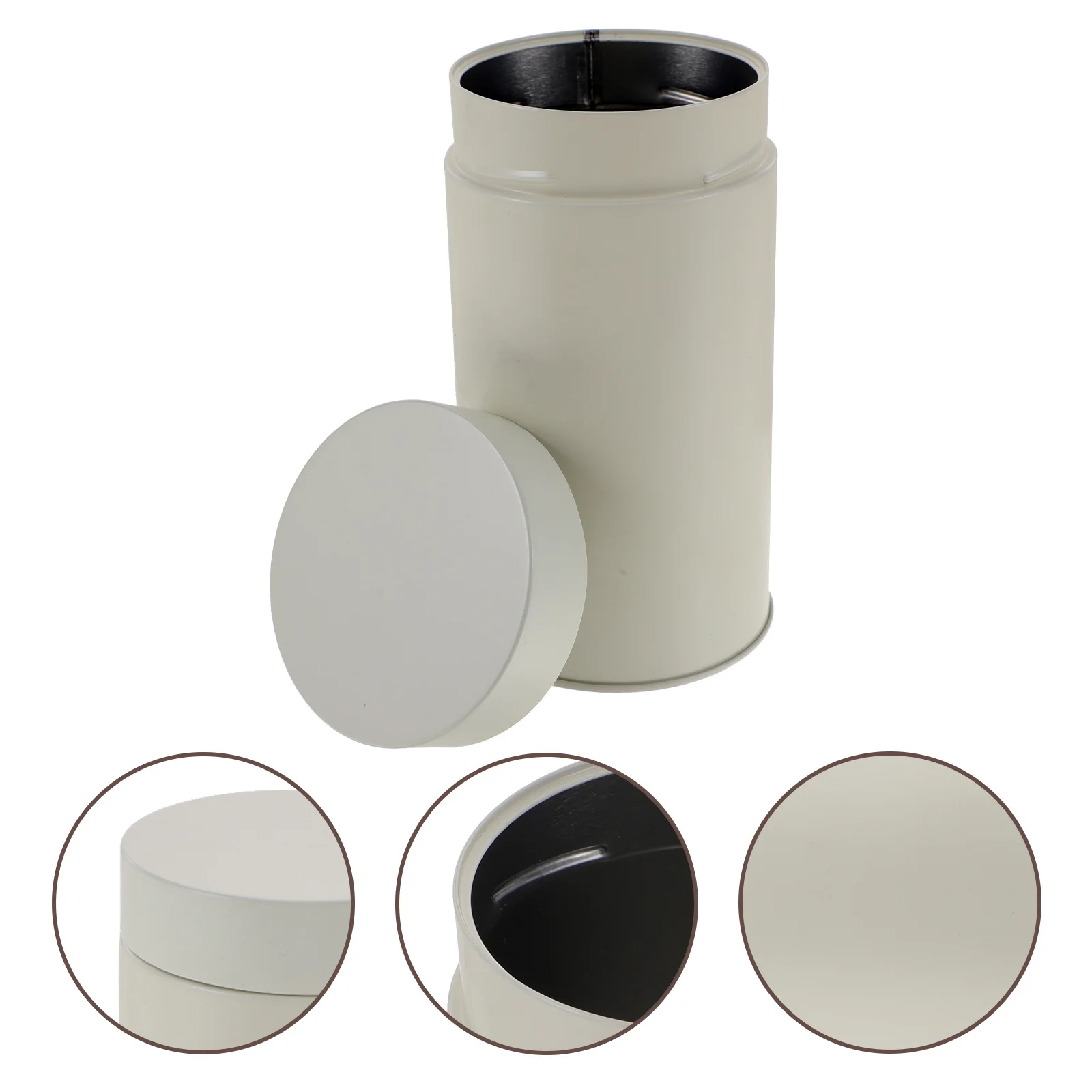 

Tea Canister Sealing Tinplate Storage Container Multipurpose Household Storage Accessory Desktop Tea Container