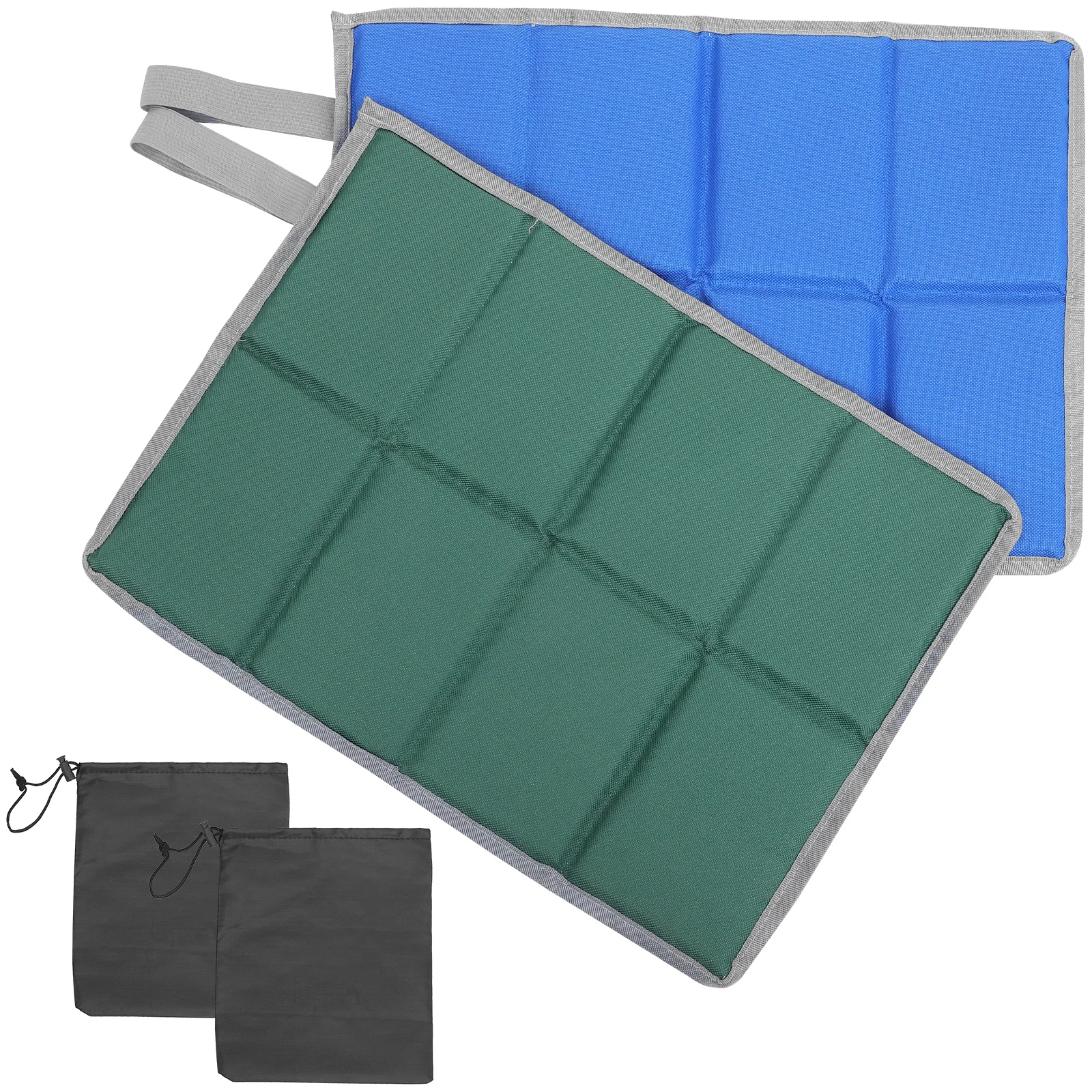 

2 Sets Outdoor Folding Cushion Seat Pad Chair Cushions Mat Cute 600d Oxford Cloth Pads Travel