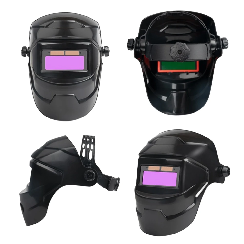 Welding Helmet Auto Darkening Automatic Variable Light Adjustment Welding Facemask Large View for Arc Welding Grinding Cutting