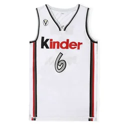 Italy 6 Manu Ginobili Bologna Kinder Bologna Vitus National man basketball jerseys size S-2XL