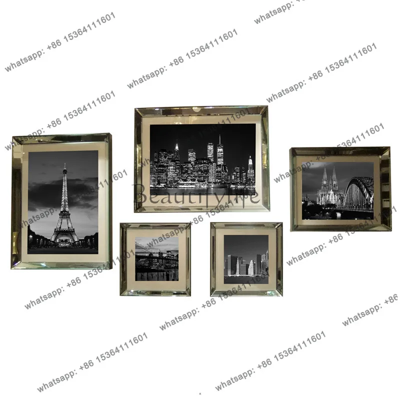 Mirror wall decoration wall decoration wall decoration picture frame TV background fashion creative W1149C