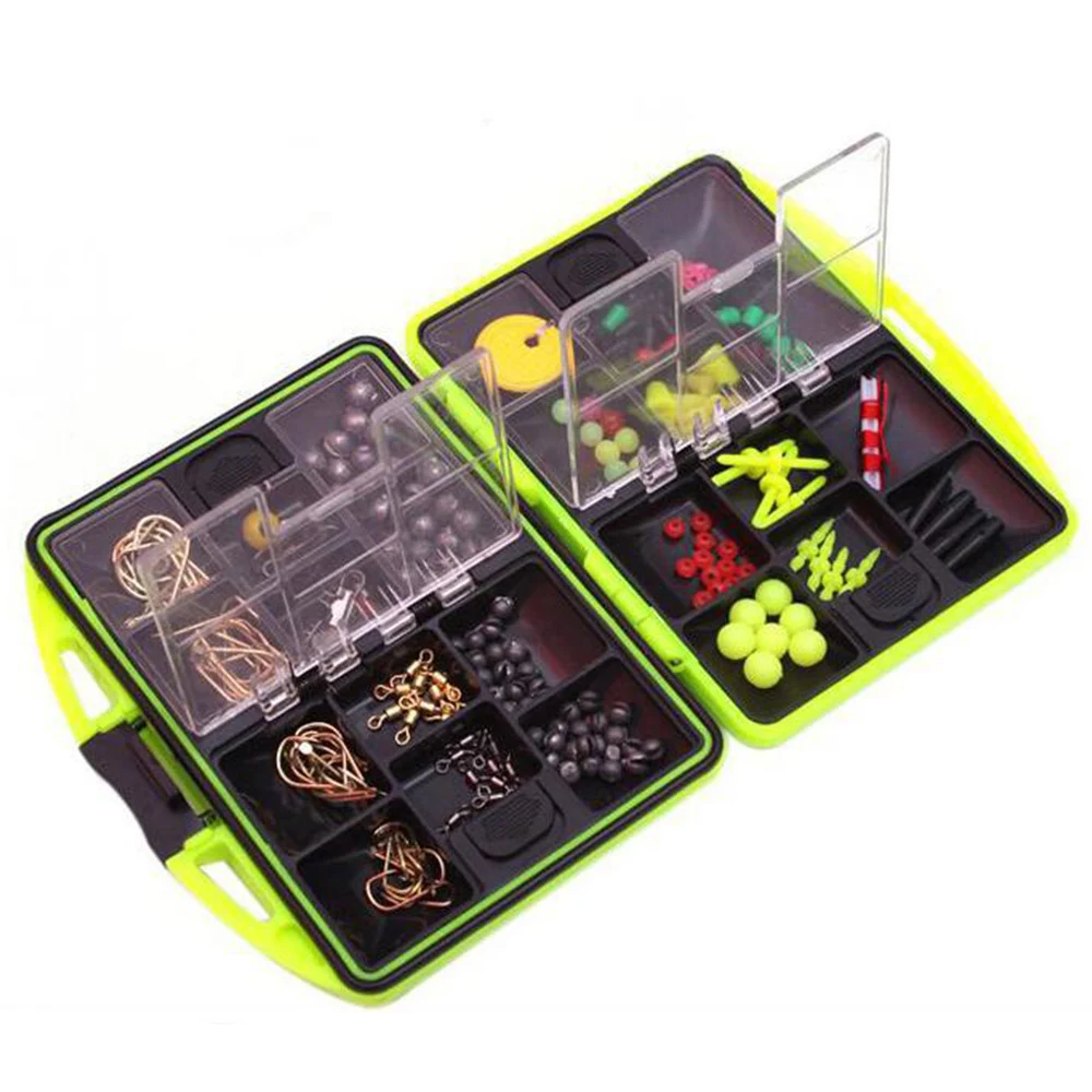 1 Set Marine Rock Fishing Tackle Boxes Containing The Fishhooks And Fishing Float Road Lure Ring Fish Accessories