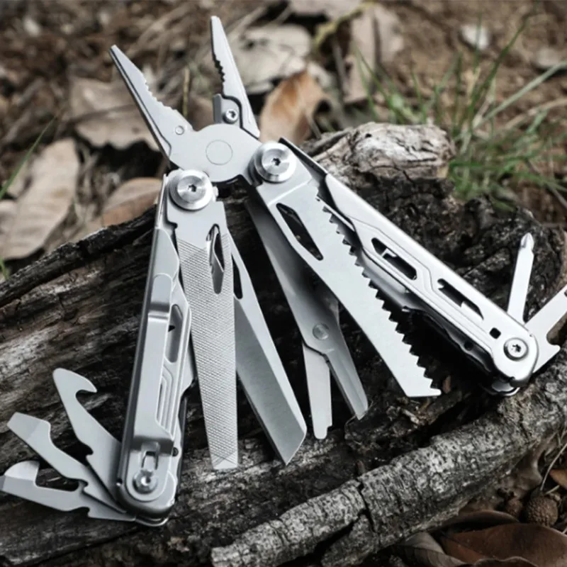 

Multi-functional Pliers Stainless Steel Outdoor Multi-purpose Tool Emergency Knife and Scissors Combination Needle Nose Pliers