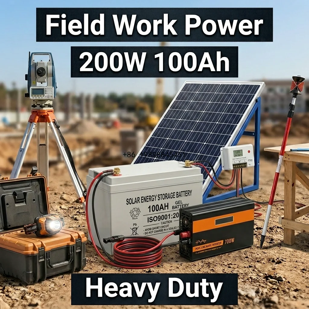 Solar Power System Professional for Rural Lighting Complete Off-Grid Gel Battery with PWM Controller and IP65