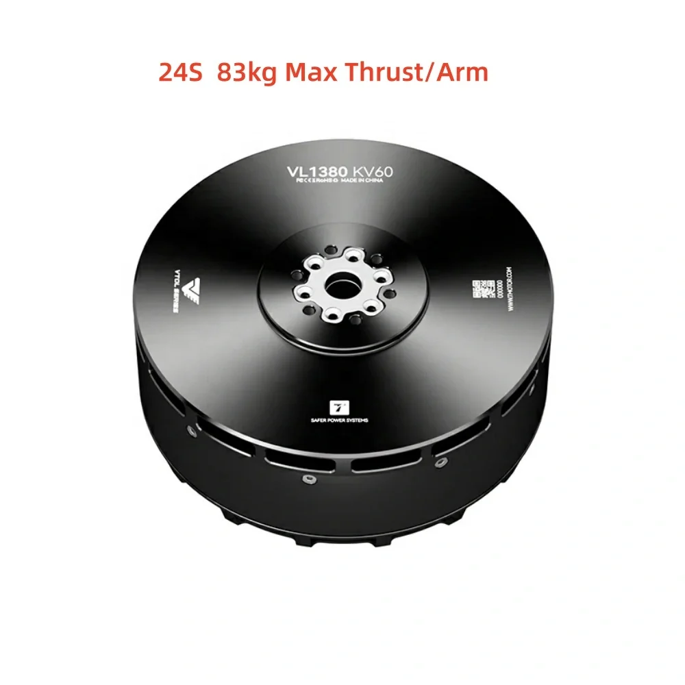 T-MOTOR VL1380 KV60 24S 83kg Max Thrust/Arm 140kg~150kg MTOW Takeoff Payload For Quadcopter Uav Drone Vtol