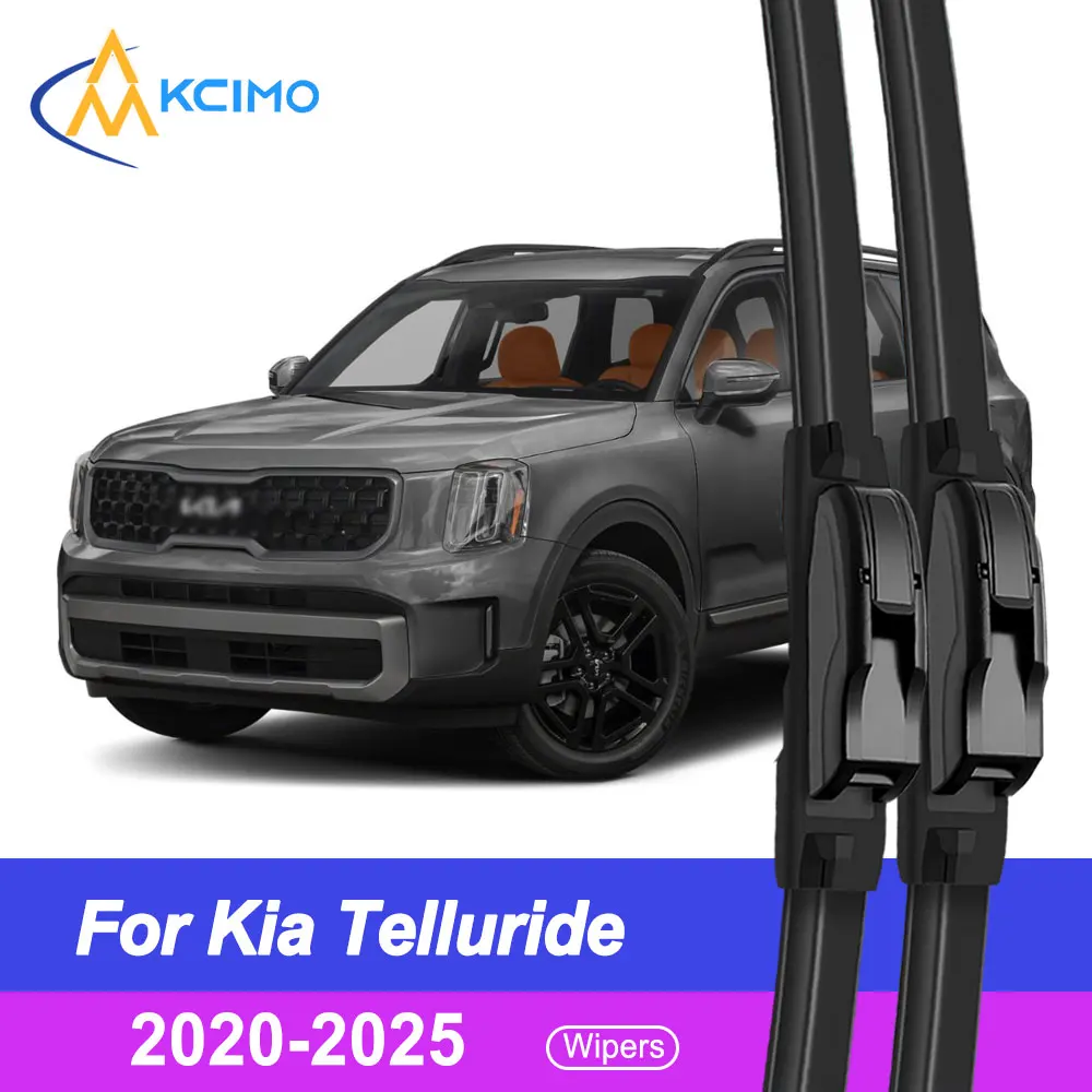 

2-Pack OEM Wiper Blades for Kia Telluride ON 2020-2025 Silent Windshield Wipers Universal Fit All-Weathe