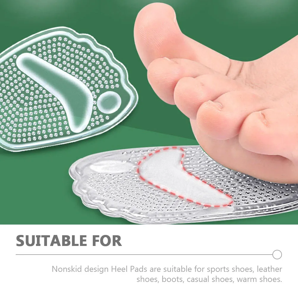 

3 Pairs Non-slip Forefoot Pad Women Shoes Grips Pads Insoles Heel Insert High Inserts Heels Front Girl Child