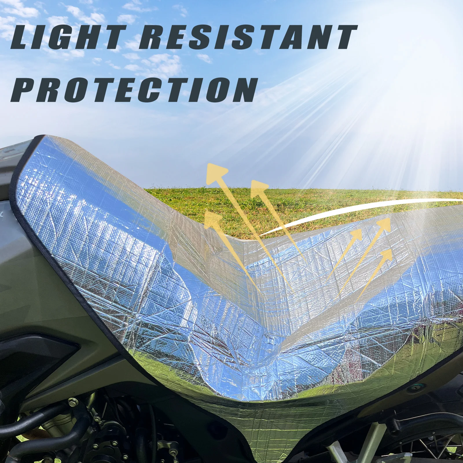 Motorcycle Accessories Motorcycle Universal Seat Cover Light Resis Sun Reflective Seat Cover Waterproof