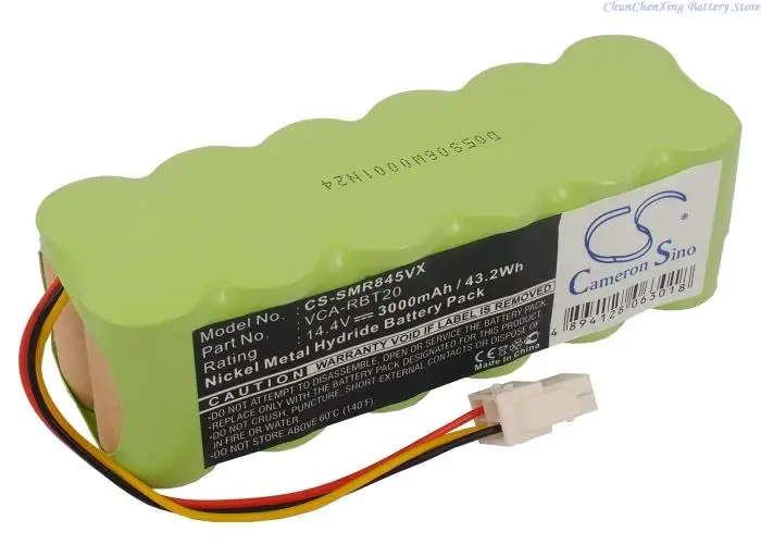 Batteria Cameron Sino 3000mAh per Samsung Navibot SR8875,SR8877,SR8857,SR8895,SR8896,SR8897,SR8898,SR8990,SR8F30,SR8F31,SR8F40