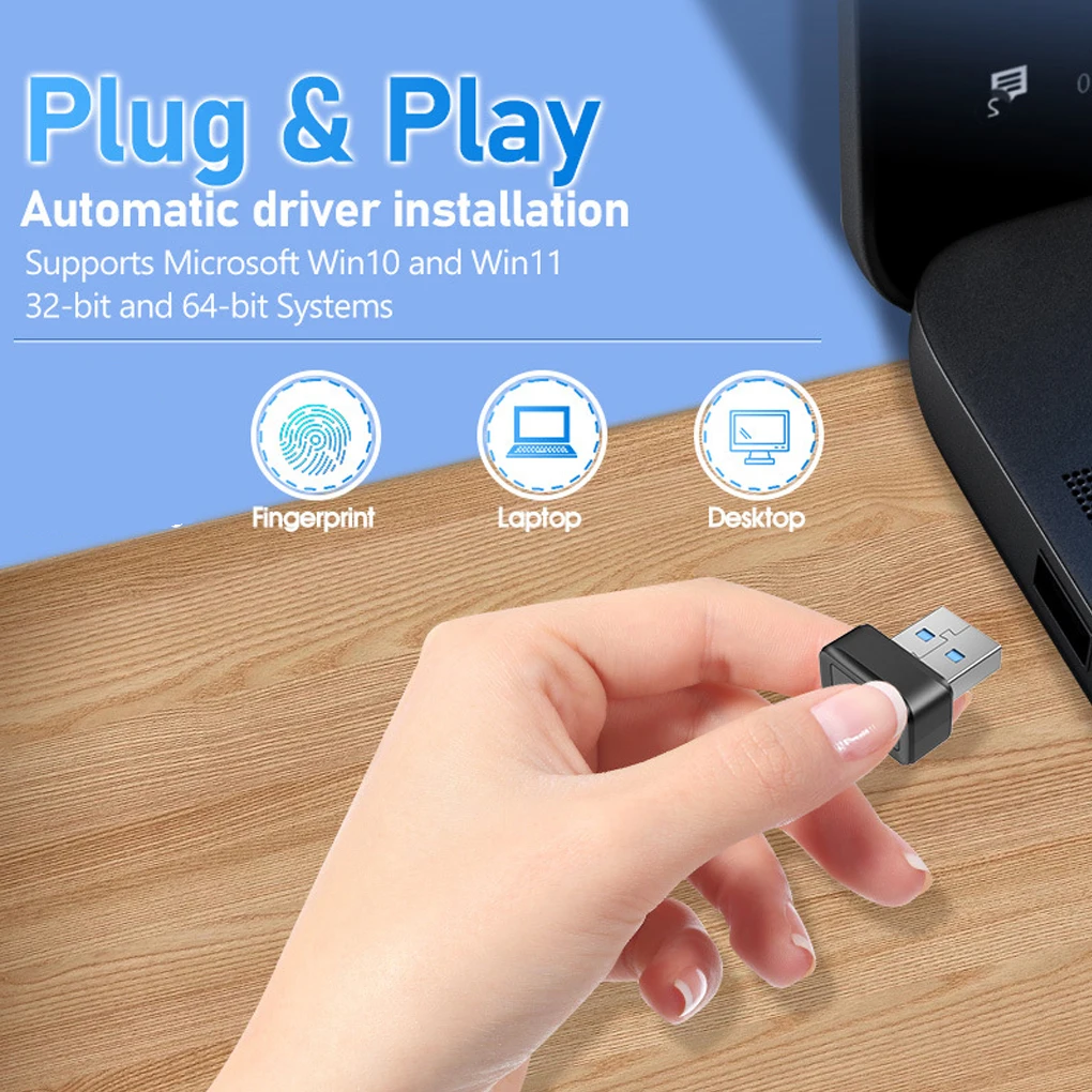 Instant Fingerprint Recognition Password-Free Login For Win10/11 Devices Can Match Fingerprints