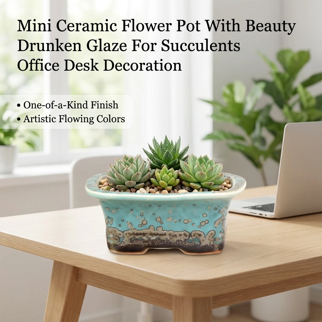 Mini ceramiczna doniczka z efe – Plant Desk Mini recenzja i cena