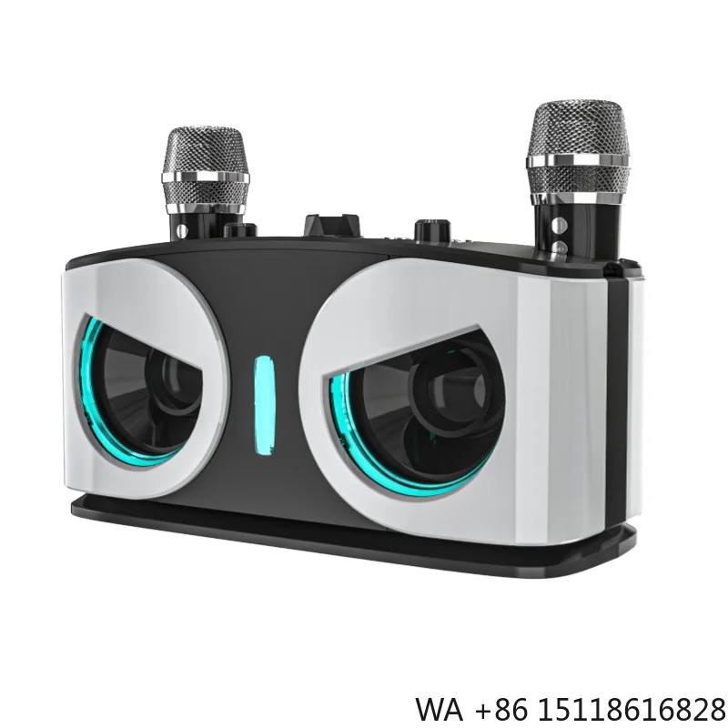 Cross-Border Wireless KTV Speaker Home Theater Karaoke All-in-One Microphone High Low Bass Speaker No Remote Control No APP