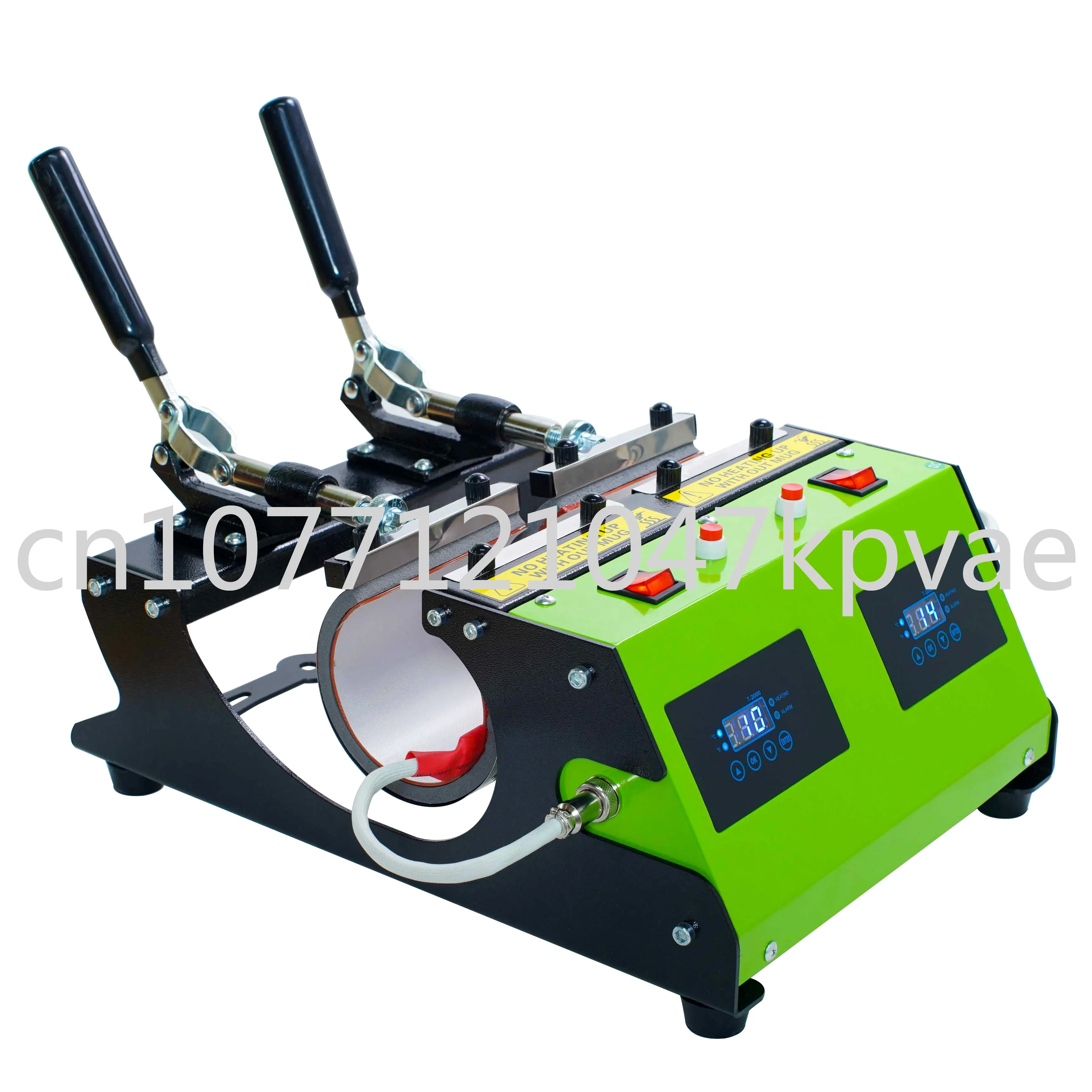 Manual Sublimation Mug Heat Press Machine, Double Heating Mat Station, Digital LCD, 12 in 1