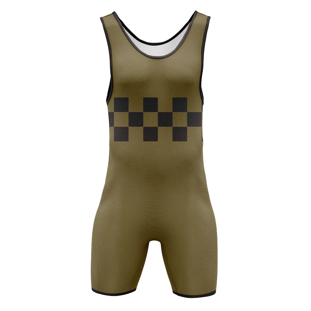Men’s Wrestling Singlet Trainning Racing Suit Powerlifting Sleeveless Apparel Running Gym Fitness Boxing Sport Skinsuit Tights